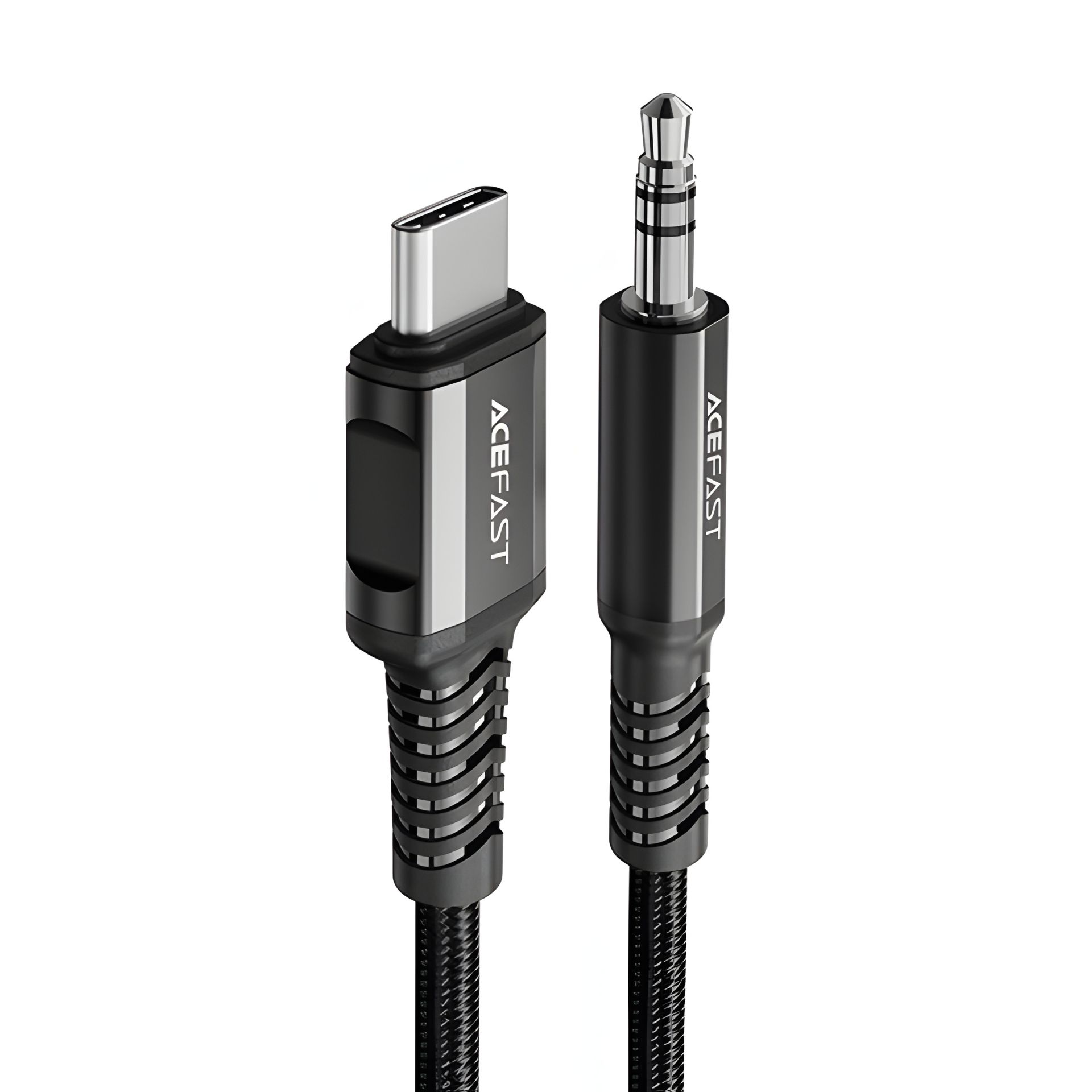Аудіо кабель Acefast C1-08 Type-C to 3.5mm 1.2m black Аудіо кабель Acefast C1-08 Type-C to 3.5mm 1.2m black
