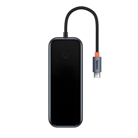 Хаб USB Baseus AcmeJoy 4-Port Type-C HUB Adapter (Type-C to USB3.0*3+Type-C PD&Data *1) Dark Gray WKJZ010213 Хаб USB Baseus AcmeJoy 4-Port Type-C HUB Adapter (Type-C to USB3.0*3+Type-C PD&Data *1) Dark Gray WKJZ010213