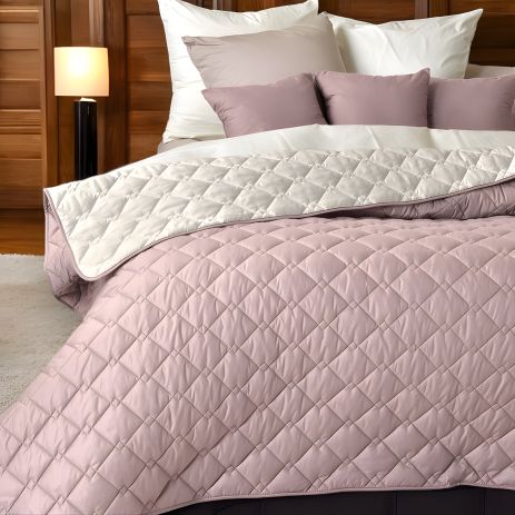 Двустороннее покрывало IDEIA Cube 180х210 см из микрофибры с антиаллергенным волокном, пудра/св.серый (8-32404*005) Двустороннее покрывало IDEIA Cube 180х210 см из микрофибры с антиаллергенным волокном, пудра/св.серый (8-32404*005)