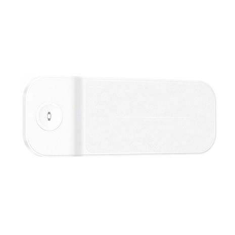 Бездротовий ЗП HOCO CQ6 Power 3-in-1 бездротовий швидкий режим (SAM Watch) White