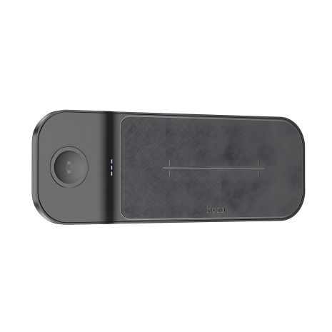 Бездротовий зарядний пристрій HOCO CQ6 Power 3-in-1 Wireless Fast Charger (SAM Watch) Чорний