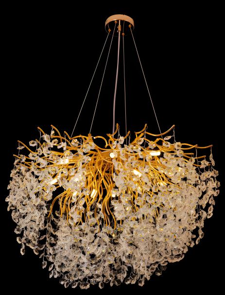 Хрустальная классическая люстра Sirius в золотом исполнении WM-7020/800