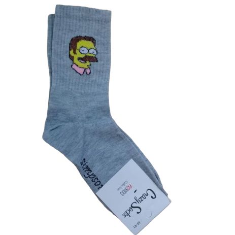 Модні молодіжні шкарпетки з написами жіночі "Crazy Socks" розмір 35-41