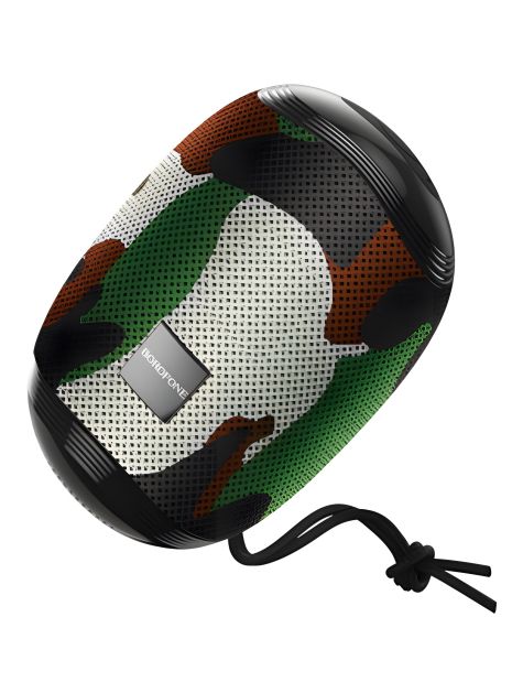 Портативна колонка BOROFONE BR6 Miraculous sports Wireless Speaker IPX5, BT5.0, TWS, AUX, FM, TF, USB, 2h Camouflage Green
