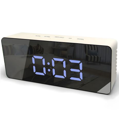 Настільний годинник Technoline WT475 White/Black Mirror (WT475)