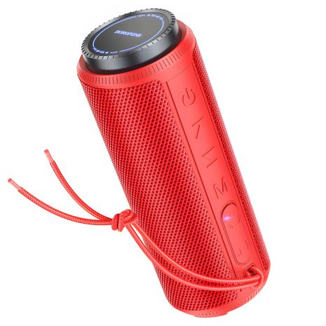 Колонка портативная Red BR22 BOROFONE sports wireless speaker Колонка портативная Red BR22 BOROFONE sports wireless speaker