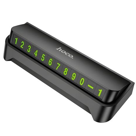 Чорна автотабличка Hoco DPH02 Чорна автотабличка Hoco DPH02