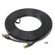 Мережевий кабель Ethernet Hoco US07 RJ-45 CAT6 1Gigabit 20m Чорний