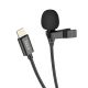 Микрофон Петличный Hoco L14 Lightning Черный Микрофон Петличный Hoco L14 Lightning Черный