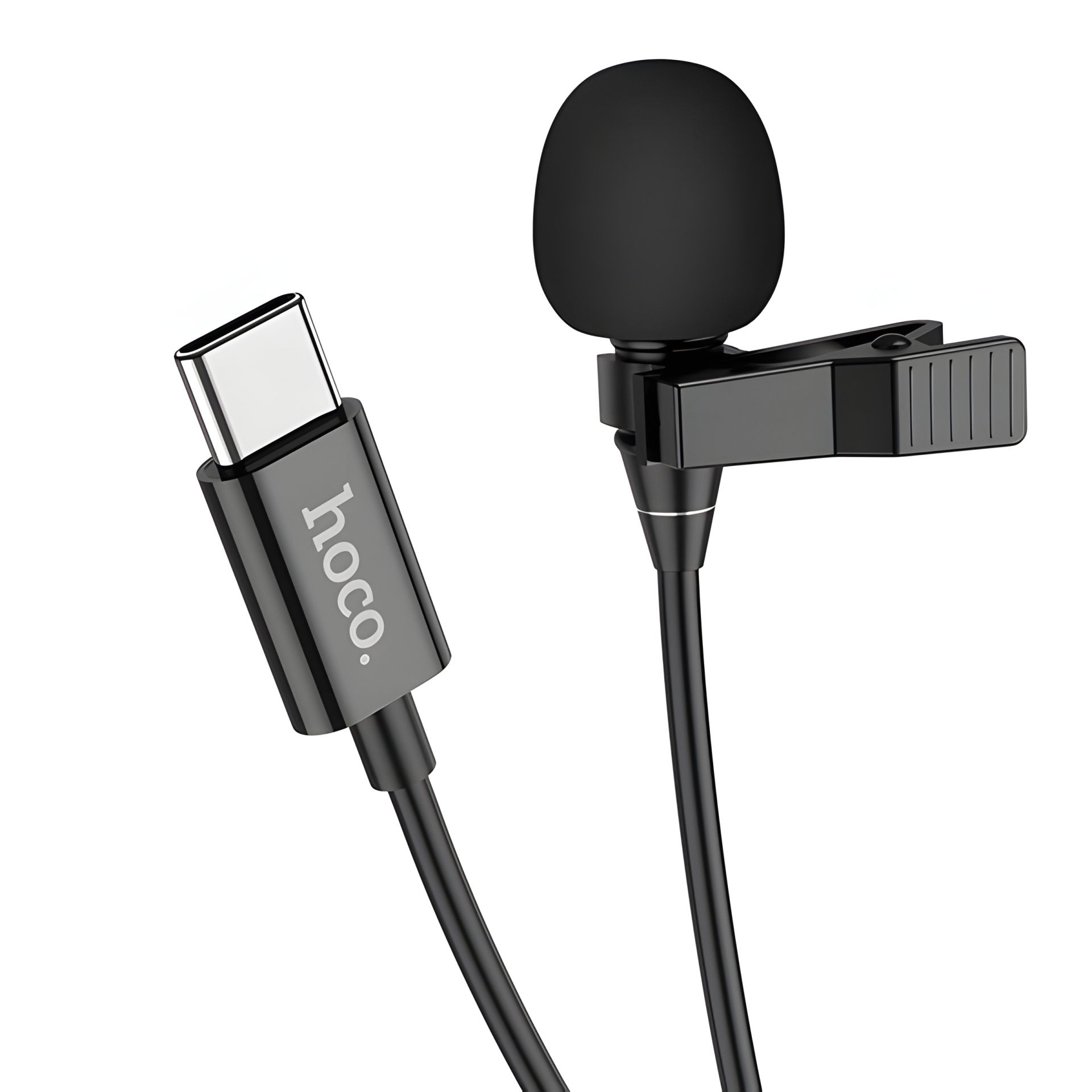 Мікрофон Петличний Hoco L14 Type-C, 2м Чорний Мікрофон Петличний Hoco L14 Type-C, 2м Чорний