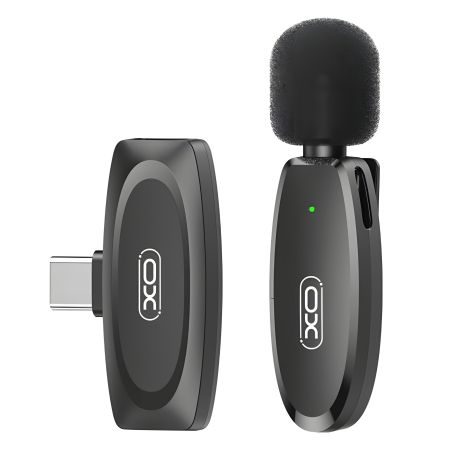 Микрофон Петличный Беспроводной XO MKF08A Type-C Черный Микрофон Петличный Беспроводной XO MKF08A Type-C Черный