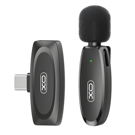 Микрофон Петличный Беспроводной XO MKF08A Type-C Черный Микрофон Петличный Беспроводной XO MKF08A Type-C Черный