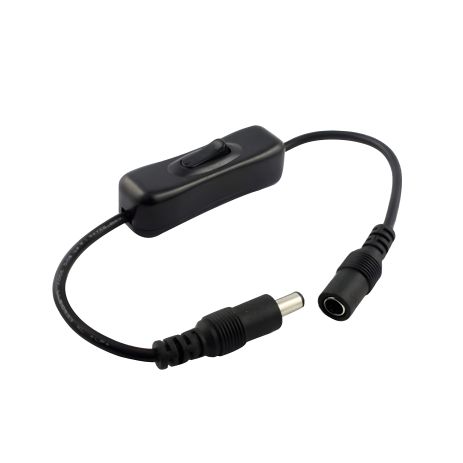DC Кабель подовжувач F to M (FM) з вимикачем On/Off 0.25m (25cm) Black DC Кабель подовжувач F to M (FM) з вимикачем On/Off 0.25m (25cm) Black