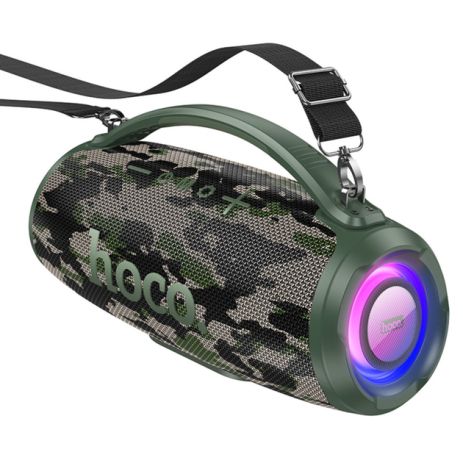 Акустика Hoco HA4 Surge outdoor BT плеєр |BT5.3, TWS, AUX/USB/TF/FM, 2x20W| Camouflage-Green Акустика Hoco HA4 Surge outdoor BT плеєр |BT5.3, TWS, AUX/USB/TF/FM, 2x20W| Camouflage-Green