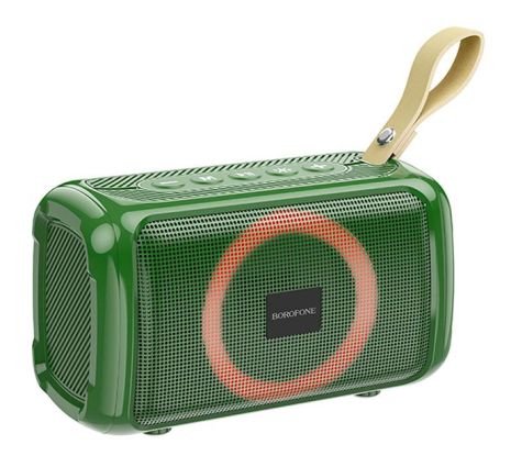 Портативна колонка BOROFONE BR17 Cool sports wireless speaker, BT5.1, TWS, AUX, FM, TF, USB, 4Hours, 5W, Dark Green
