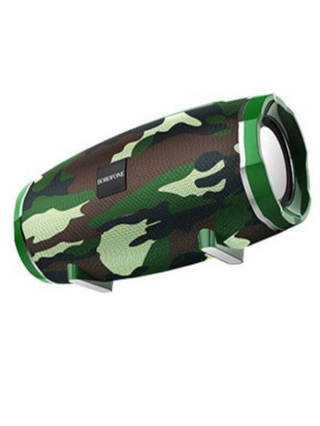 Портативна колонка BOROFONE BR3 Rich sound sports wireless speaker IPX5, BT5.0, AUX, USB, TF, FM, TWS, 10W, 3h Camouflage Green