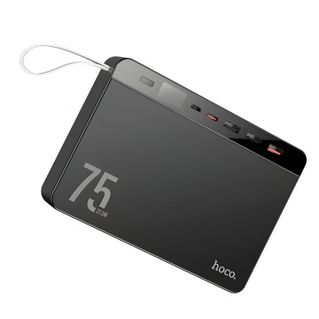 Powerbank HOCO J94 (Micro-USB/Type-C 18W, 1Type-C PD 20W/3USB QC3.0 22.5W/75000 mAh) Black Powerbank HOCO J94 (Micro-USB/Type-C 18W, 1Type-C PD 20W/3USB QC3.0 22.5W/75000 mAh) Black
