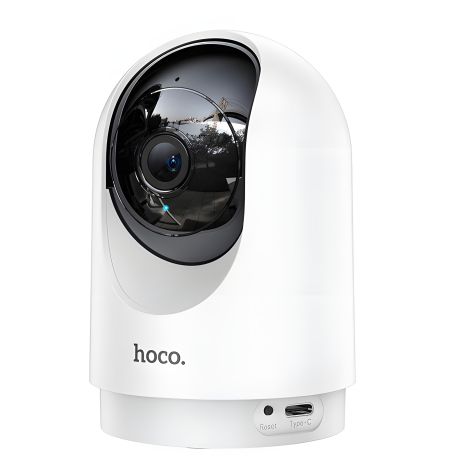 IP-камера відеоспостереження Hoco D1, Wi-Fi 2.4G, TF 128GB, Super HD 2304 × 1296, 3MP, white IP-камера відеоспостереження Hoco D1, Wi-Fi 2.4G, TF 128GB, Super HD 2304 × 1296, 3MP, white