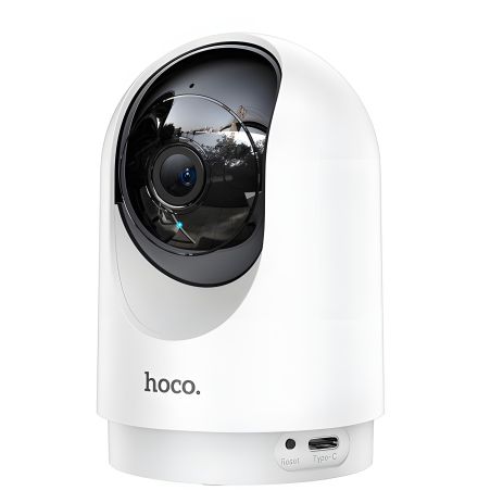Відеоспостереження IP-камера Hoco D1, 2.4G Wi-Fi, TF 128GB, 3MP, Super HD 2304 × 1296, white