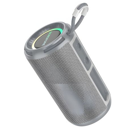 Портативна колонка Borofone BR37, Bluetooth, TWS, з LED підсвічуванням, dark gray