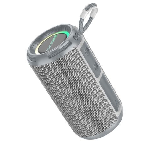 Портативна Bluetooth колонка Borofone BR37 TWS з LED підсвічуванням dark gray Портативна Bluetooth колонка Borofone BR37 TWS з LED підсвічуванням dark gray