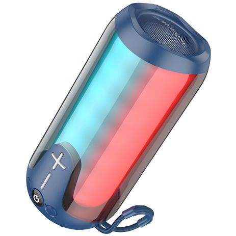 Портативна Bluetooth колонка Borofone BR33 TWS з LED підсвічуванням navy blue