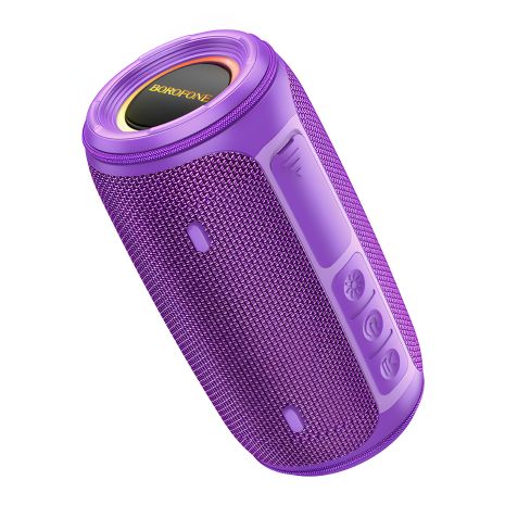 Портативна Bluetooth колонка Borofone BR38 TWS з LED підсвічуванням purple Портативна Bluetooth колонка Borofone BR38 TWS з LED підсвічуванням purple