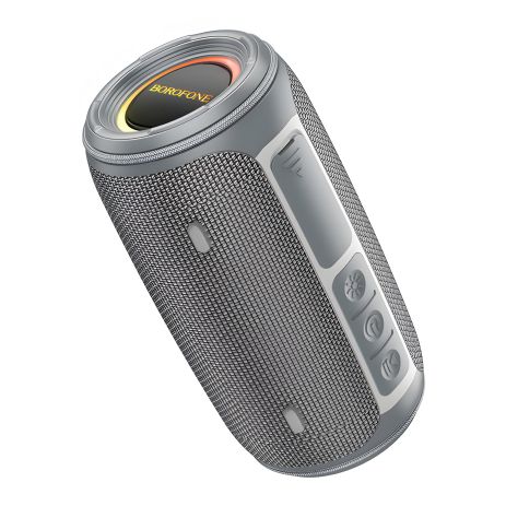 Портативна Bluetooth колонка Borofone BR38 TWS з LED підсвічуванням, темно-сіра Портативна Bluetooth колонка Borofone BR38 TWS з LED підсвічуванням, темно-сіра