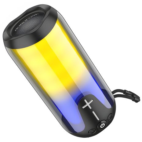 Bluetooth колонка Borofone BR33 TWS, портативная с LED подсветкой black Bluetooth колонка Borofone BR33 TWS, портативная с LED подсветкой black