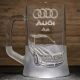 Пивной бокал с гравировкой автомобиля Audi A6 Ауди Универсал - подарок для автолюбителя Пивной бокал с гравировкой автомобиля Audi A6 Ауди Универсал - подарок для автолюбителя