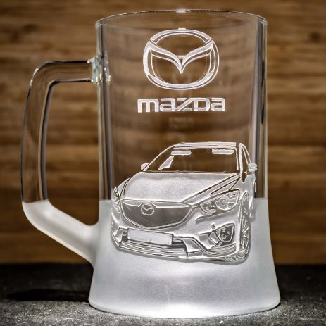 Бокал для пива з гравіюванням Mazda CX-5 Мазда