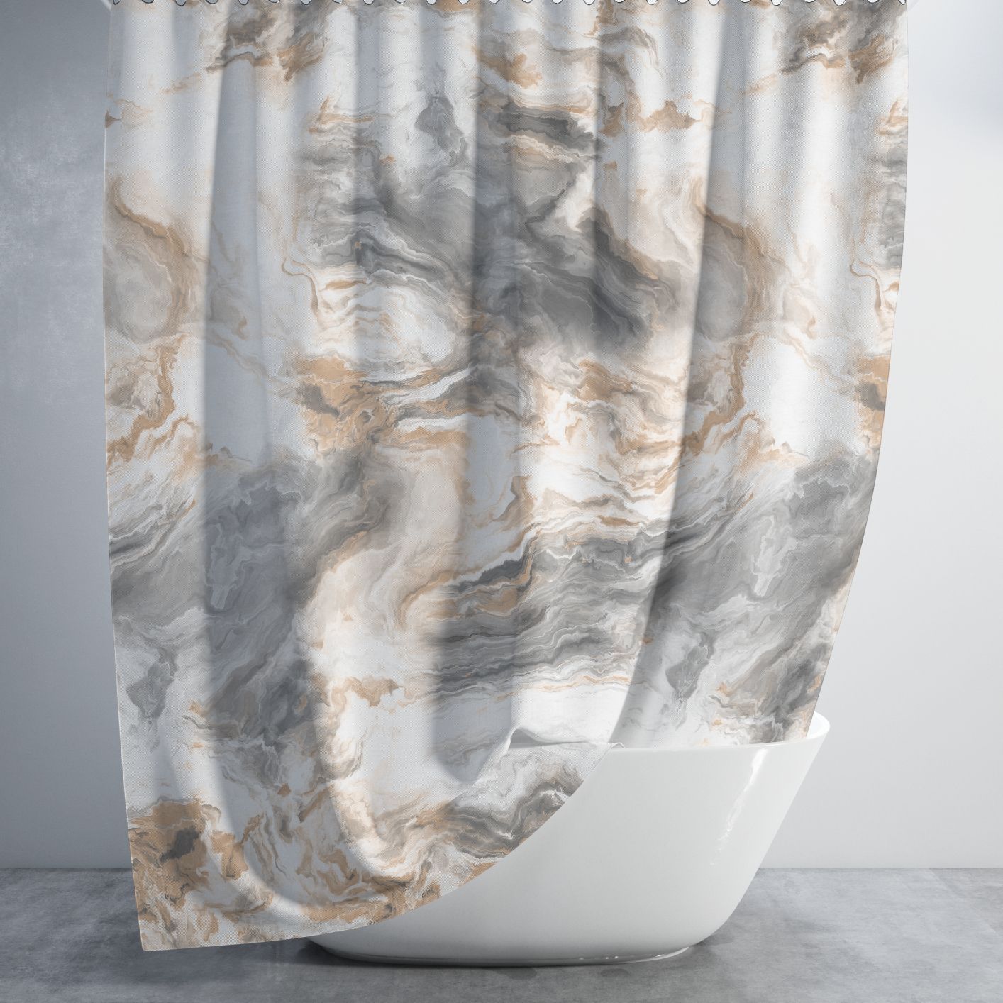 Штора для ванної довга 180x220 см BaranGrey Tropik Штора для ванної довга 180x220 см BaranGrey Tropik