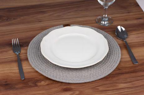 Підставка під тарілку (килимок для сервірування столу) Tropichome d-31 см BS-31/grey