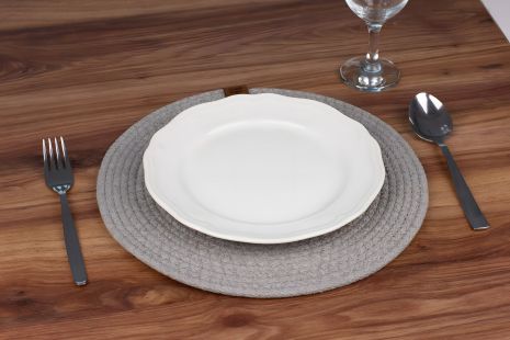 Коврик для сервировки стола (подставка под тарелку) Tropichome d-31 см BS-31/grey