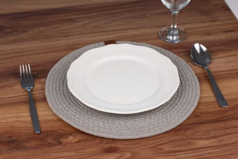 Коврик для сервировки стола (подставка под тарелку) Tropichome d-31 см BS-31/grey