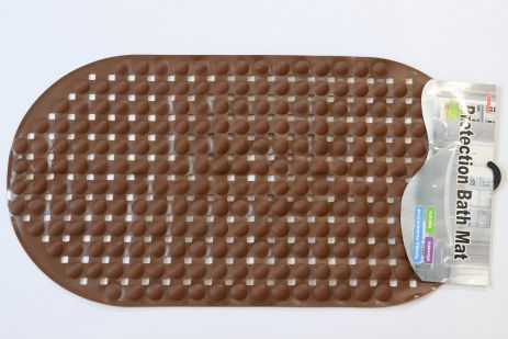 Килимок силіконовий у ванну на присосках PopIt 34*67 см 7232-POP-brown