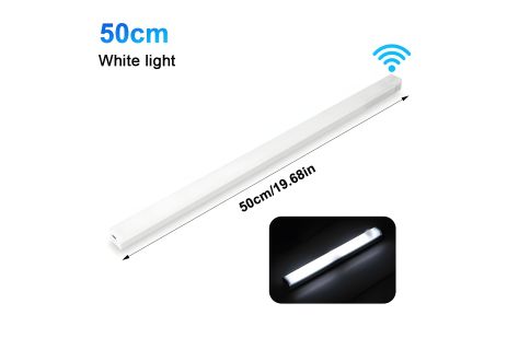 LED світильник сенсорний, портативний, White | USB Type-C, 50cm(0.5m), 36LEDs, Холодне світло, магнітне кріплення | 2 режими | Для кухні, гардеробу, спальні, коридору LED світильник сенсорний, портативний, White | USB Type-C, 50cm(0.5m), 36LEDs, Холодне світло, магнітне кріплення | 2 режими | Для кухні, гардеробу, спальні, коридору