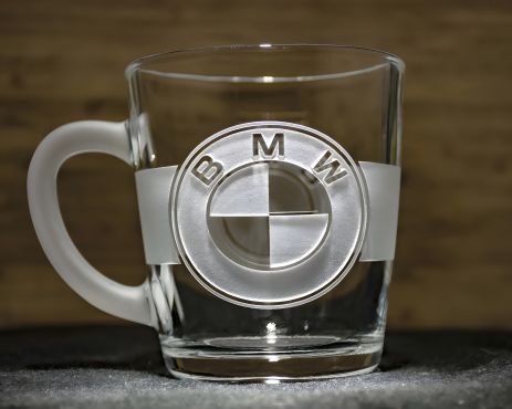 Чашка с логотипом BMW и матовой ручкой