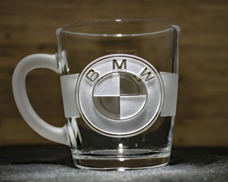 Чашка с логотипом BMW и матовой ручкой