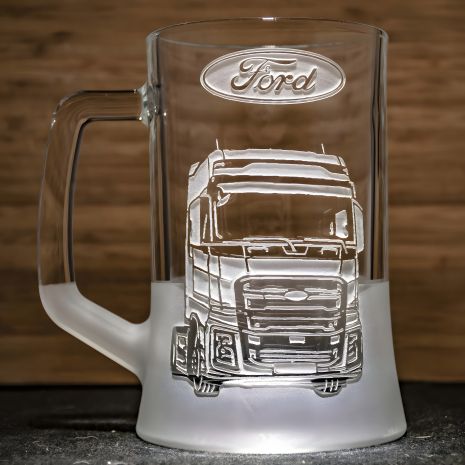 Бокал для водителя-дальнобойщика с гравировкой FORD F-MAX тягач