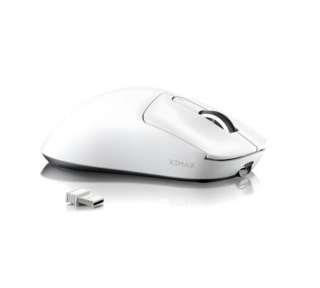Бездротова трьохрежимна миша ATTACK SHARK X3 MAX PAW3950 Wireless Gaming Mouse, біла