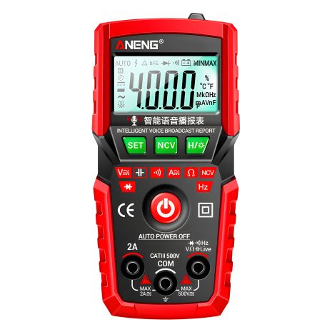 Digital Multimeter Aneng M108 with Auto Detection, Hidden Wiring Detector, Backlight (up to 2A current) Digital Multimeter Aneng M108 with Auto Detection, Hidden Wiring Detector, Backlight (up to 2A current)
