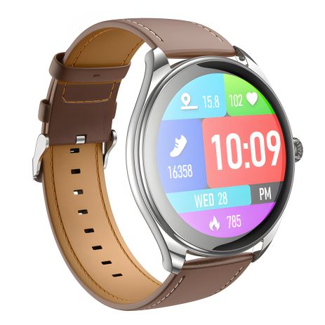 Смарт годинник Hoco Y22 AMOLED з функцією дзвінка, BT5.3, IP67, 200mAh, 7d, silver Смарт годинник Hoco Y22 AMOLED з функцією дзвінка, BT5.3, IP67, 200mAh, 7d, silver