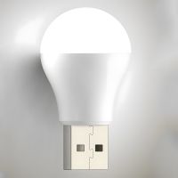 USB LED лампа "груша" холодный свет