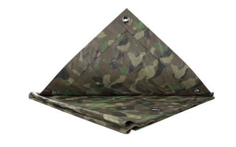 Тент универсальный TARPAULIN 4 × 8 м 90 г/м² Camouflage MASTERTOOL 79-8408