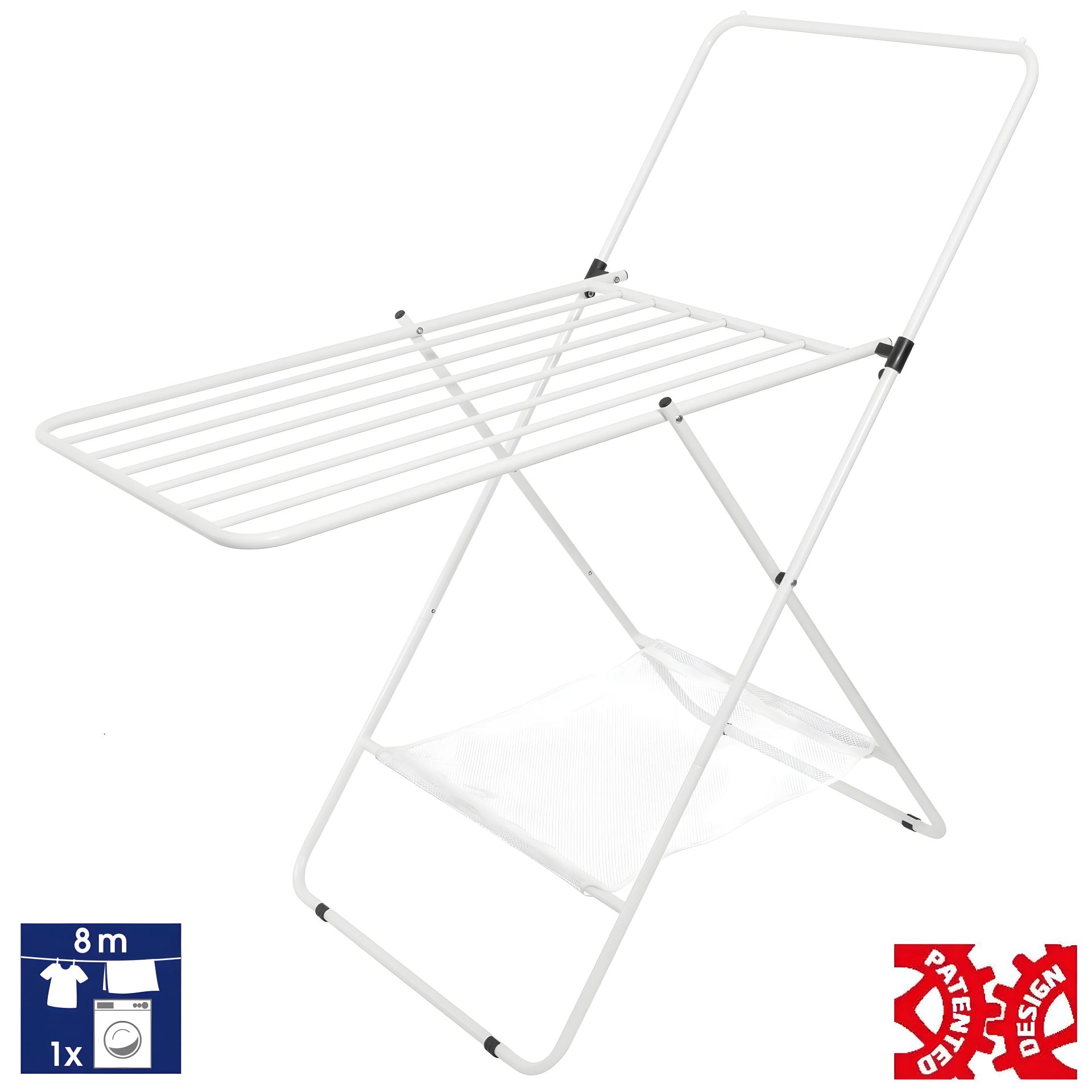 Компактна сушарка для білизни Casa Si City 8m White (CS92282W04) Компактна сушарка для білизни Casa Si City 8m White (CS92282W04)