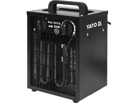 Мережевий нагрівач приміщень 230В, 2кВт, з вентилятором, обігрів S≤ 20 м², реж - 20/1000/2000 Вт Yato YT-99690 Мережевий нагрівач приміщень 230В, 2кВт, з вентилятором, обігрів S≤ 20 м², реж - 20/1000/2000 Вт Yato YT-99690