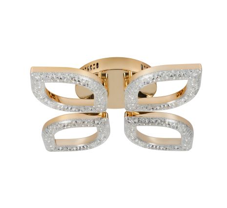 Люстра светодиодная акриловая Sirius 2721/4 GD 40W*2 Люстра светодиодная акриловая Sirius 2721/4 GD 40W*2