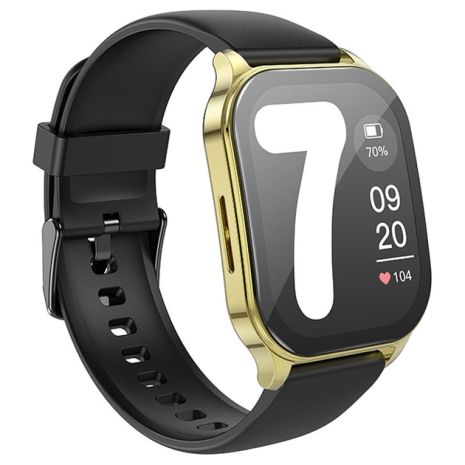 Смарт годинник Hoco Y19 AMOLED з функцією дзвінка золотистий