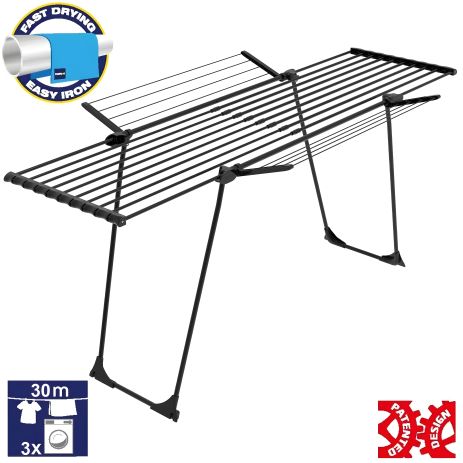 Підлогова сушарка для білизни Casa Si Casa Flex Ultra Black (CS92180B04H)